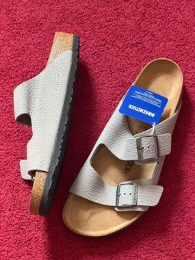 Birkenstock Arizona Suede Leather Baby Blue Mens Size 10